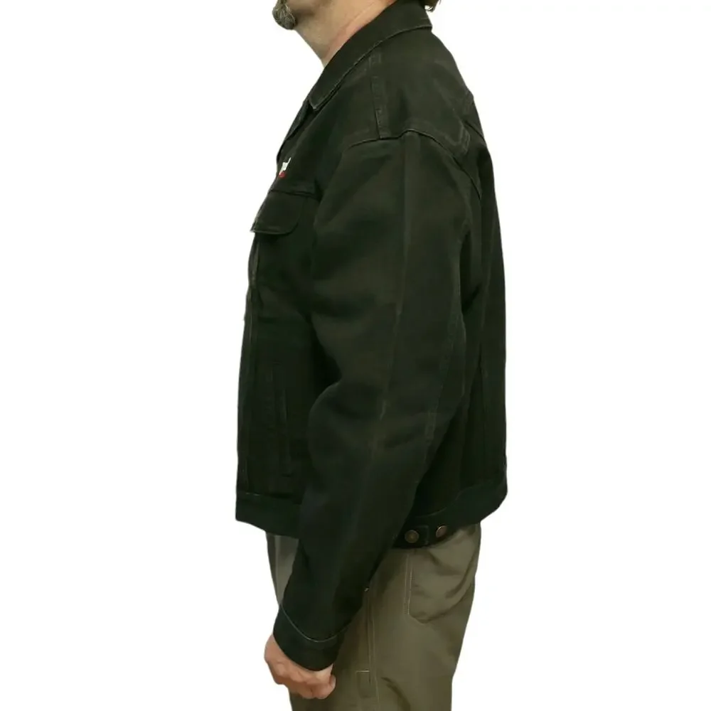 THE HAUNTED Tour 2004 black denim jeans jacket heavy thrash death metal band XL - Picture 2 of 8